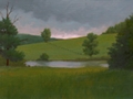 Distant View, Original Landscape painting by Paul Keysar