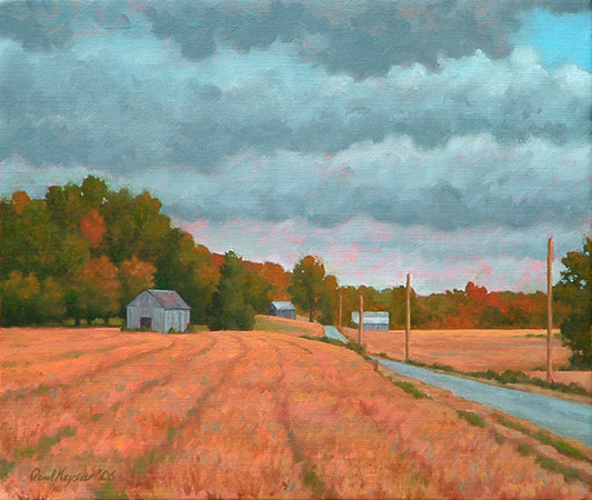 Fergusson Farm - Traditional Realism Painting by Paul Keysar