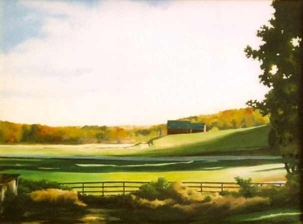 Locust Grove - Traditional Realism Painting by Paul Keysar