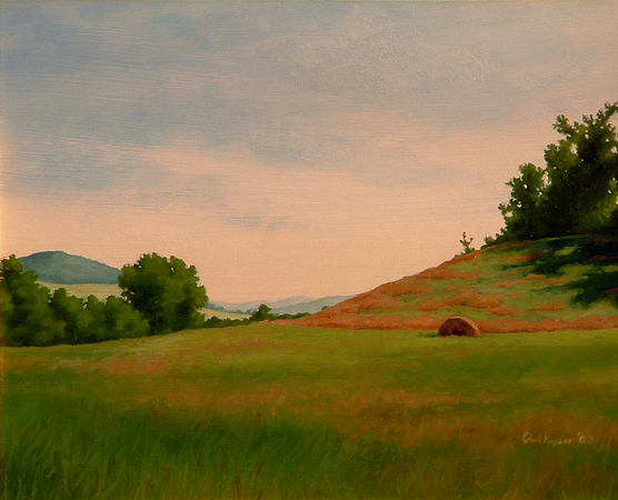 New York Countryside - Traditional Realism Painting by Paul Keysar
