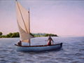 Poor Man's Yacht - Original Landscape painting by Paul Keysar