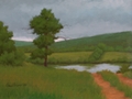 River Road, Original Landscape painting by Paul Keysar