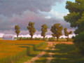 Wheat Field - Original Landscape painting by Paul Keysar